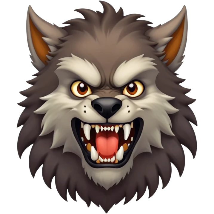 classic werewolf emoji