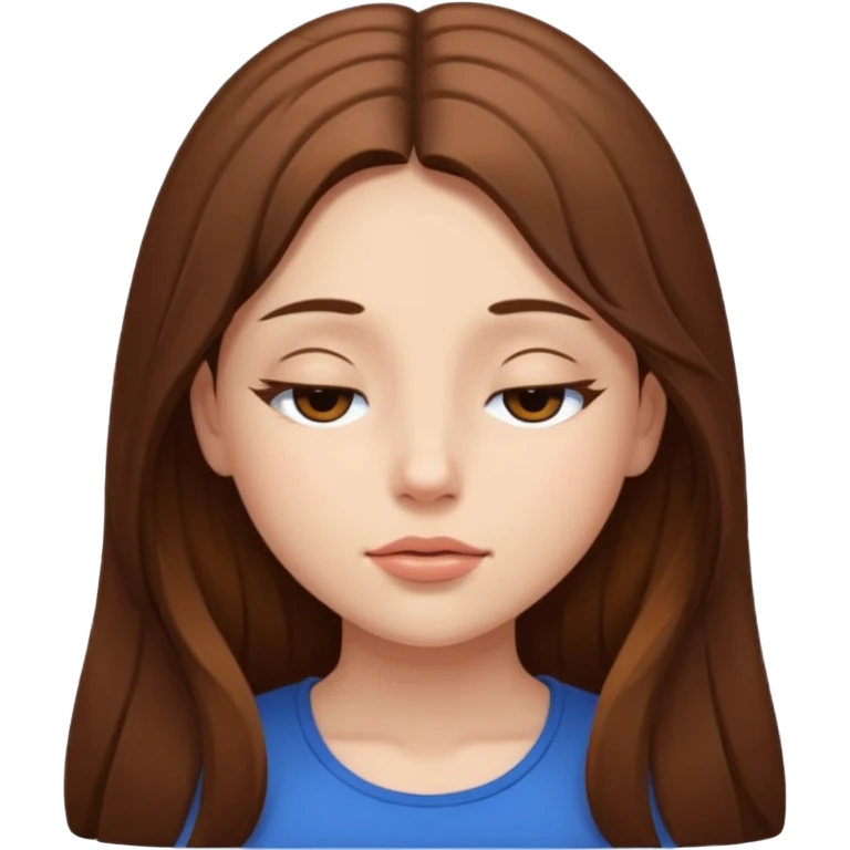 Girl both eye closed  emoji