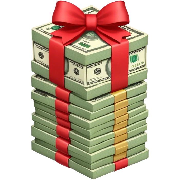 money with bow  emoji