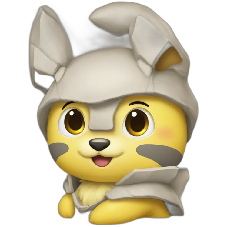 Pikachou mélanger à drakofe emoji