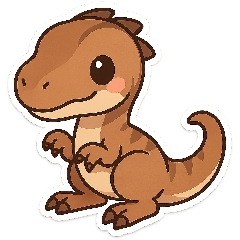 一只可爱的迅猛龙 emoji