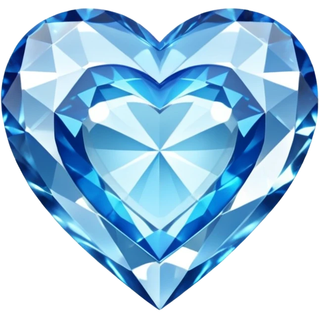 Diamond with blue heart inside
 emoji