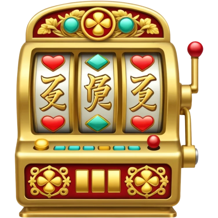 Slot machine, chinese emoji