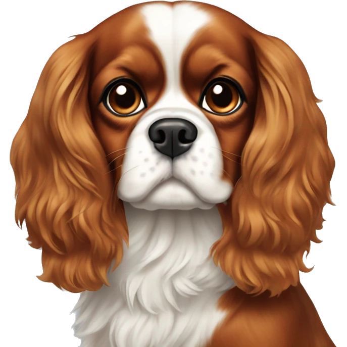 Dog cavalier King Charles Spaniel  emoji