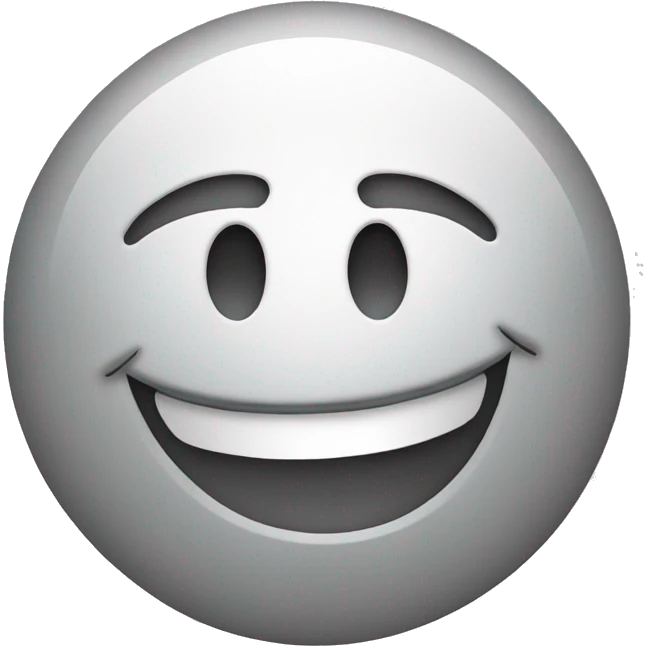 one-tone happy face emoji