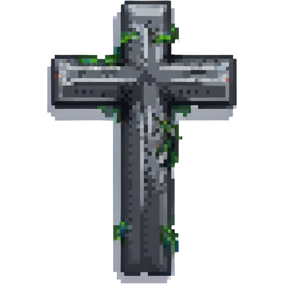goth cross emoji