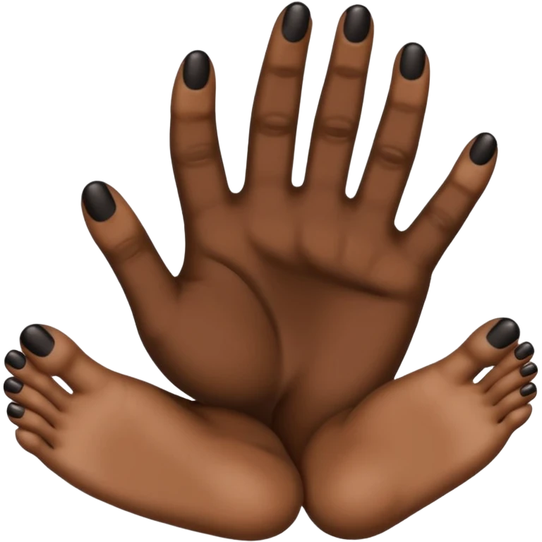 негр черные пяточки ножки пальчики emoji