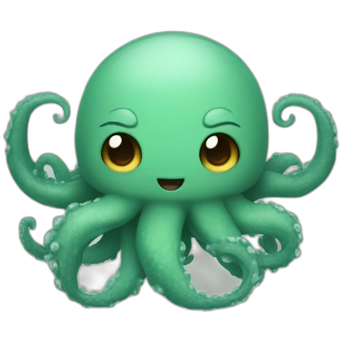 kraken cute facemashup kyubi emoji