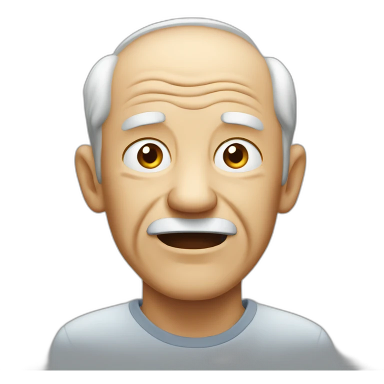 old man yells at chat emoji