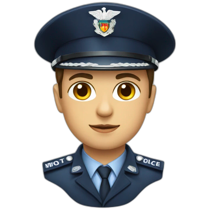 Moldova police oficer emoji