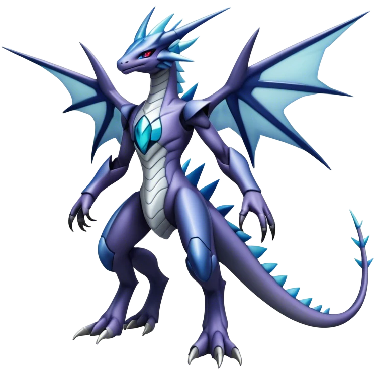  Cool Edgy Shiny Godly Ethereal Digimon-Genesect-Dialga-Reptile-hybrid full body emoji