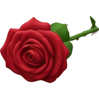 red rose on floor emoji