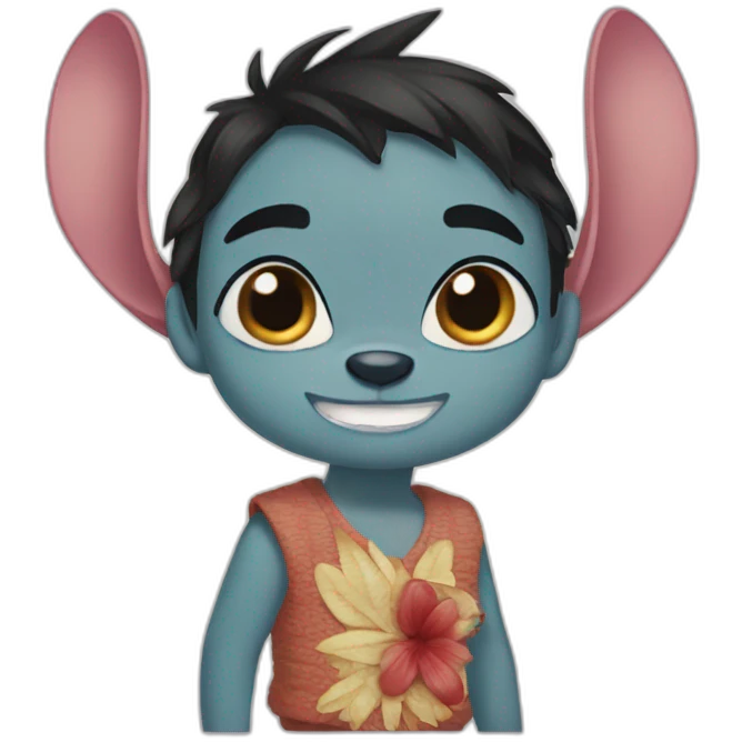 lilo mixed with stitch emoji