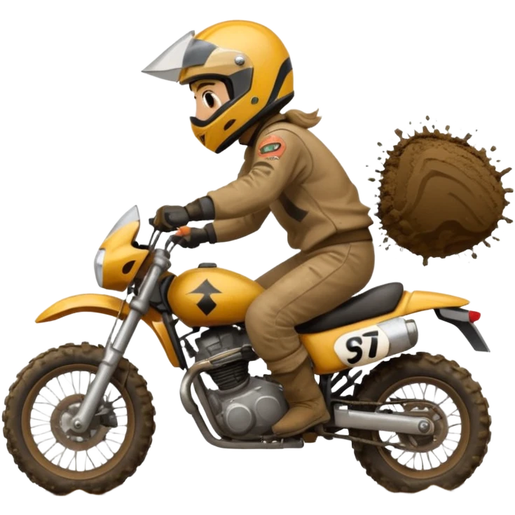 Roulig moto cross emoji