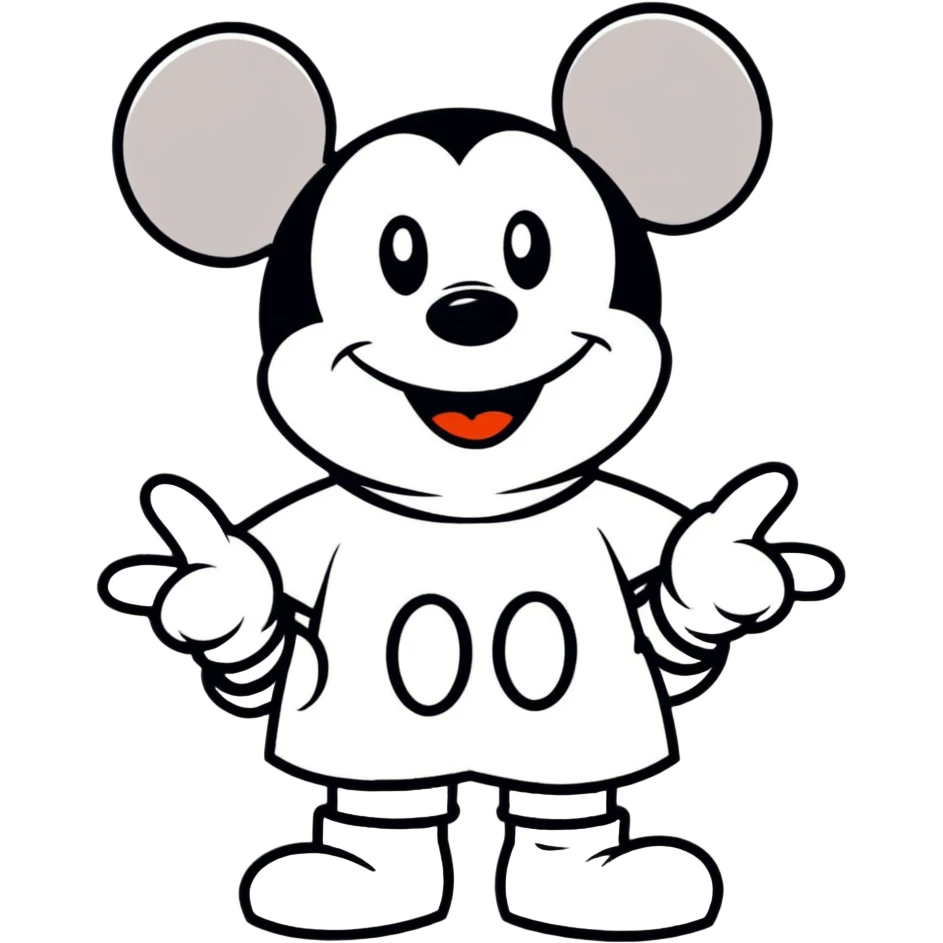 Mickey Mouse says good morning emoji