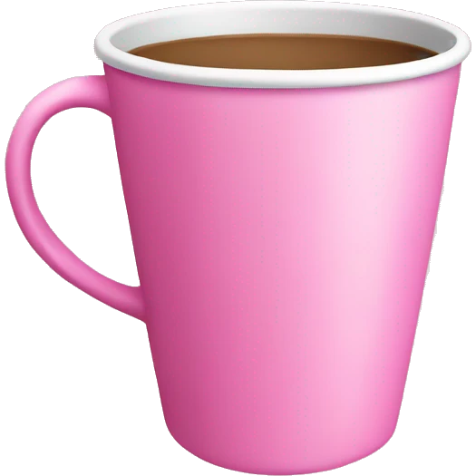 Pink cup emoji