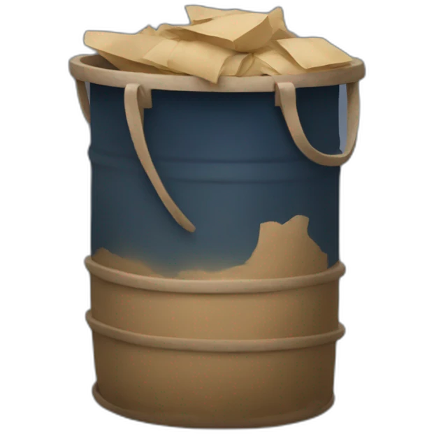 bajar la basura por la noche emoji