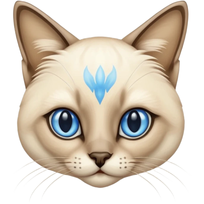 siamese cat with blue eyes emoji