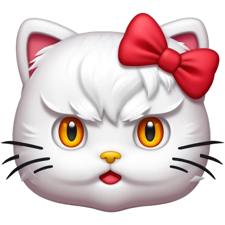 Angry hello kitty  emoji