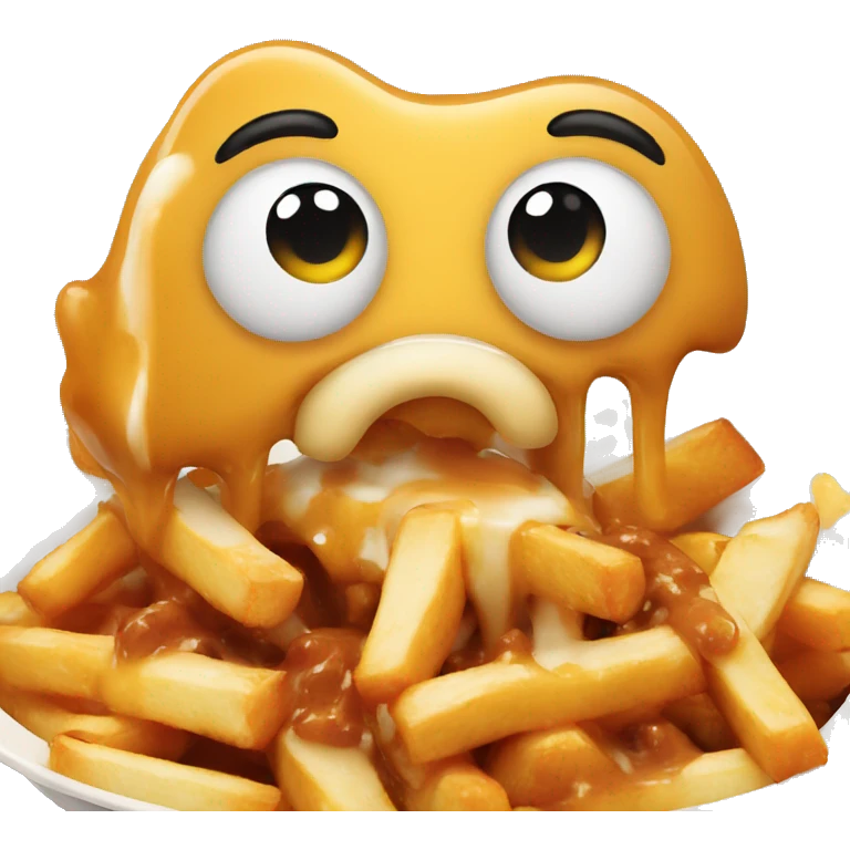 poutine eats a poutine emoji