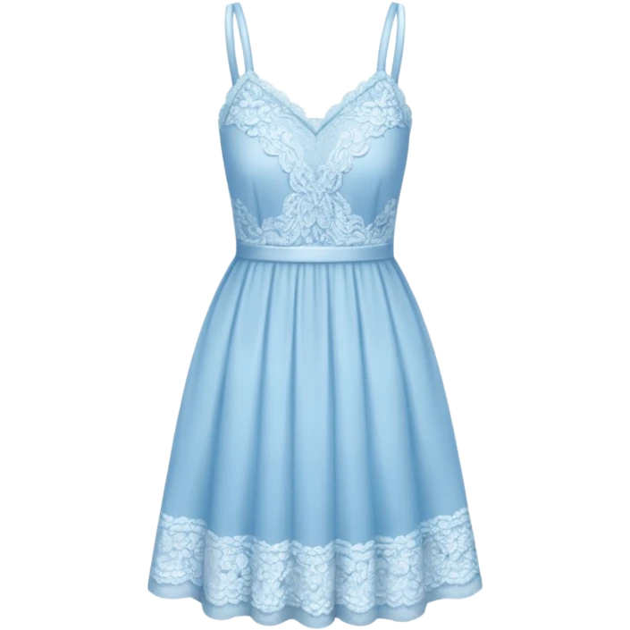Light blue lace dress short emoji