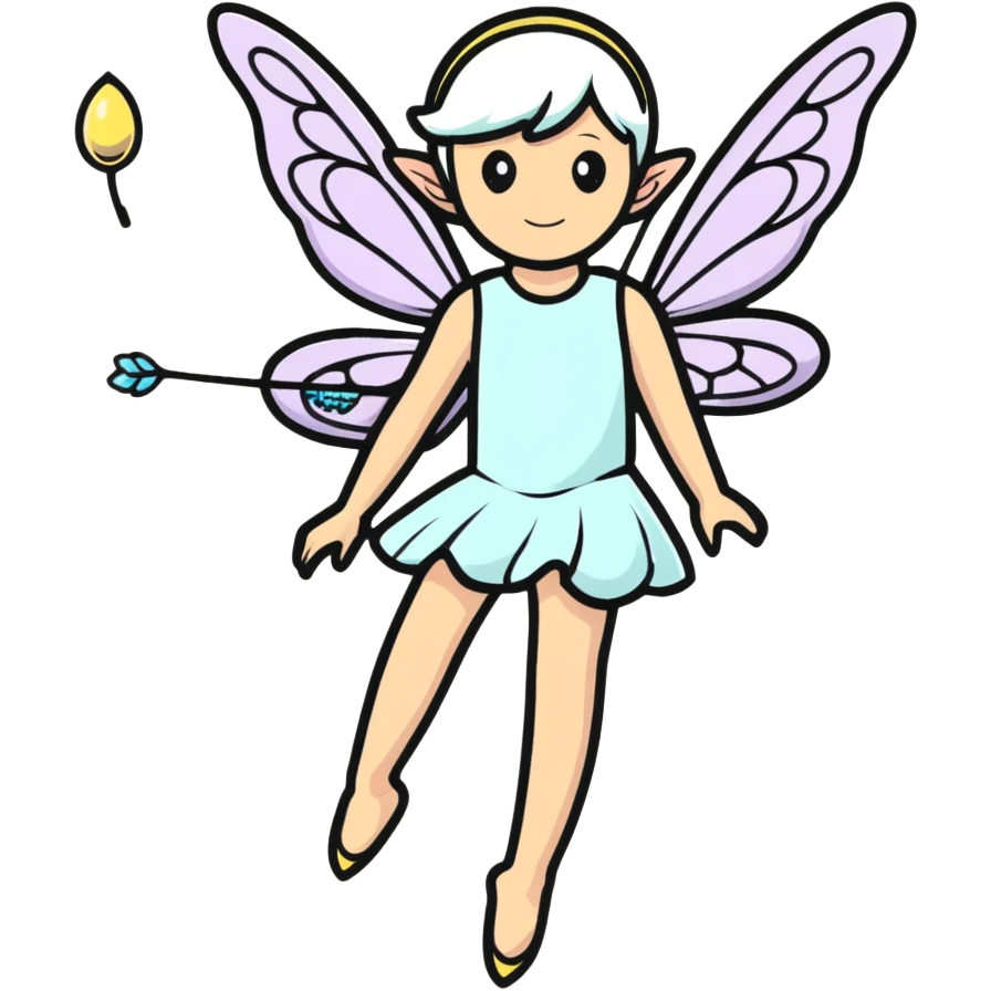 delicate fairy under a cherry blossom tree emoji