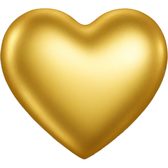 Gold heart emoji