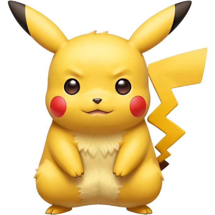 Pikachu from Pokemon emoji