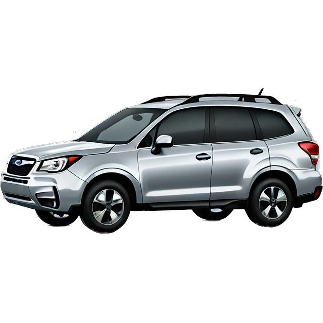 Silver subaru forester emoji