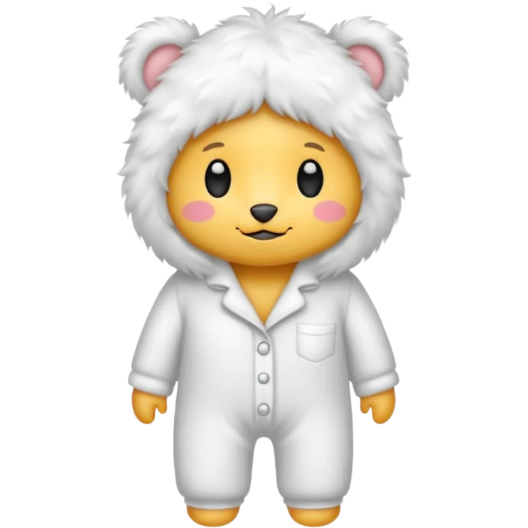 fluffy pyjamas emoji