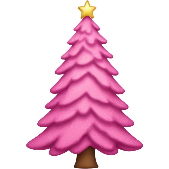 pink christmas tree emoji