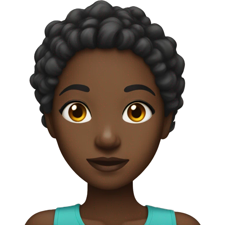 Black girl selfie emoji