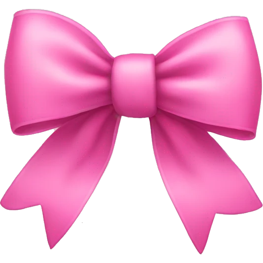 Pink bow emoji