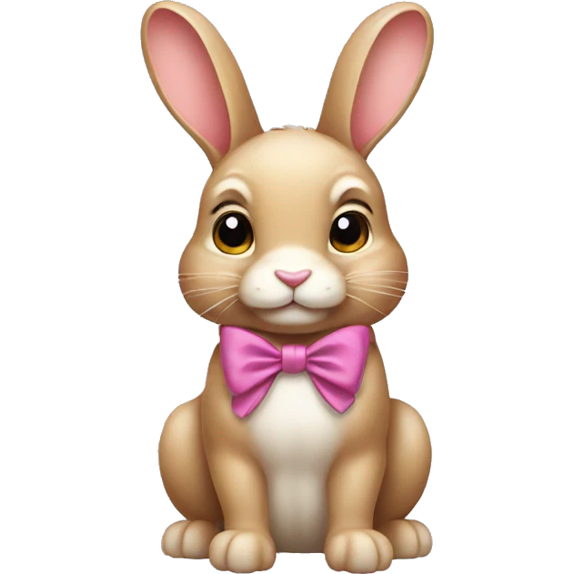 Bunny with a bow emoji