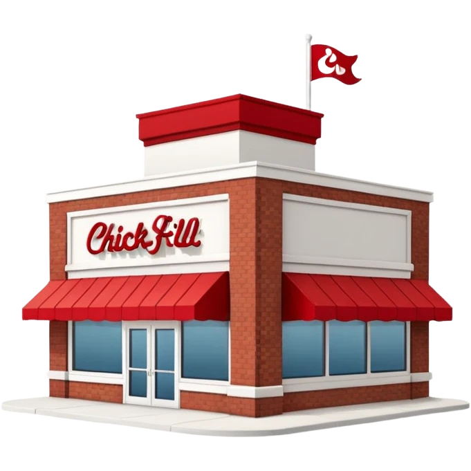 Chick-fil-a building emoji