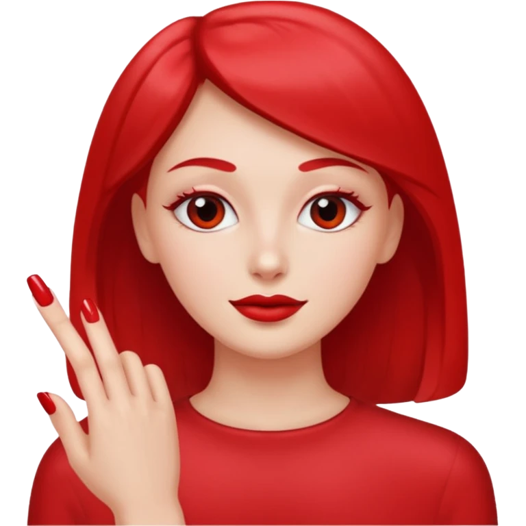 Nail with manicure emoji