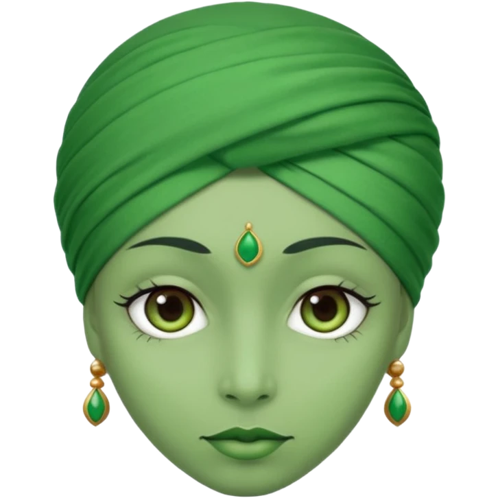 👳‍♀️ but green skin emoji