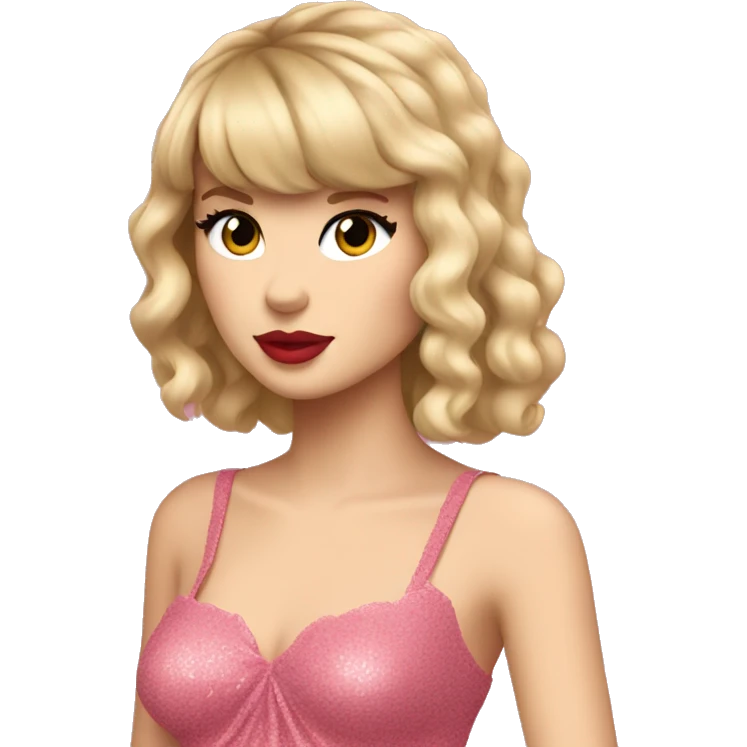 Taylor swift in lover outfit  emoji