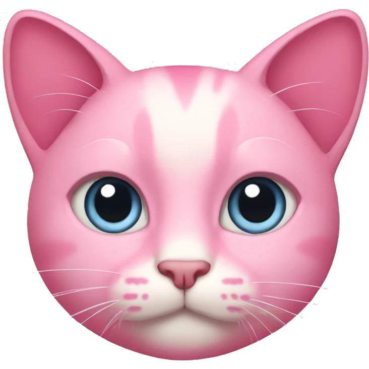 Pink cat emoji