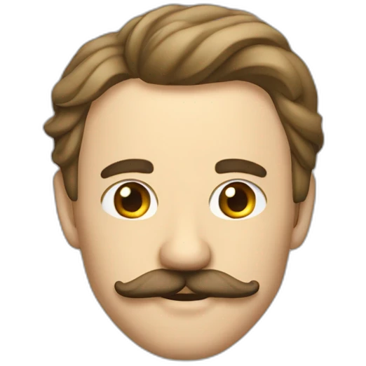 Un homme dictateur avec une petite moustache emoji