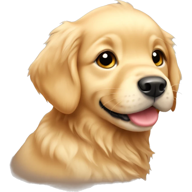 Baby golden retriever  emoji