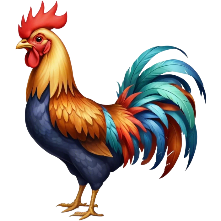 rooster full view emoji