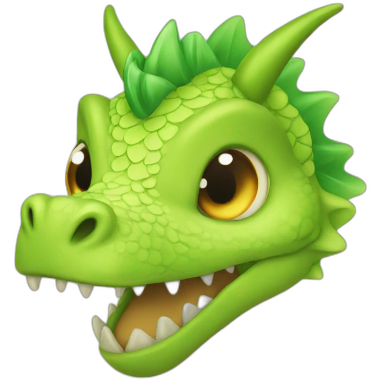 dragon cute good luck emoji