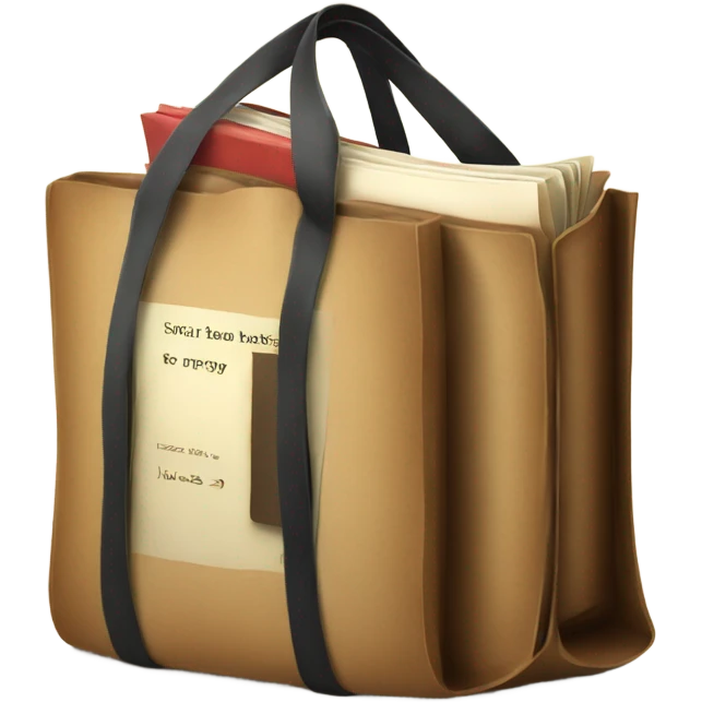 Books in a bag emoji