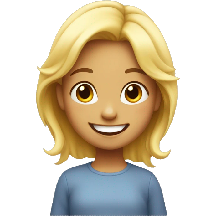 little emoji girl joyful emoji