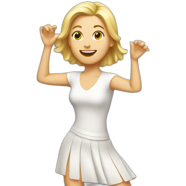 dancing white woman emoji