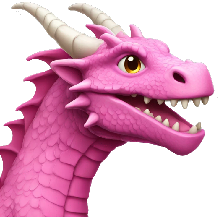 Pink dragon emoji