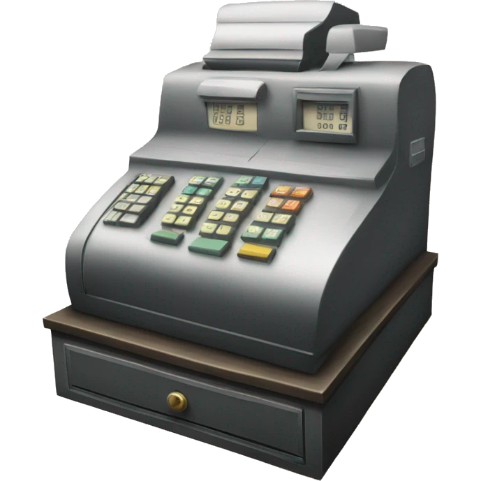 old cash register emoji