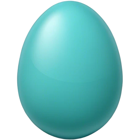 turquoise egg emoji