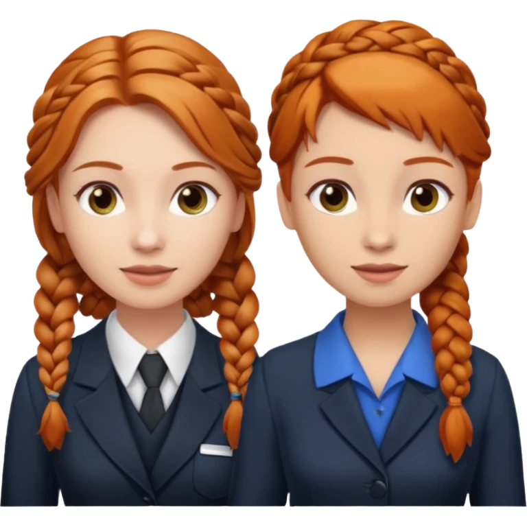 receptionist face braided ginger receptionist emoji